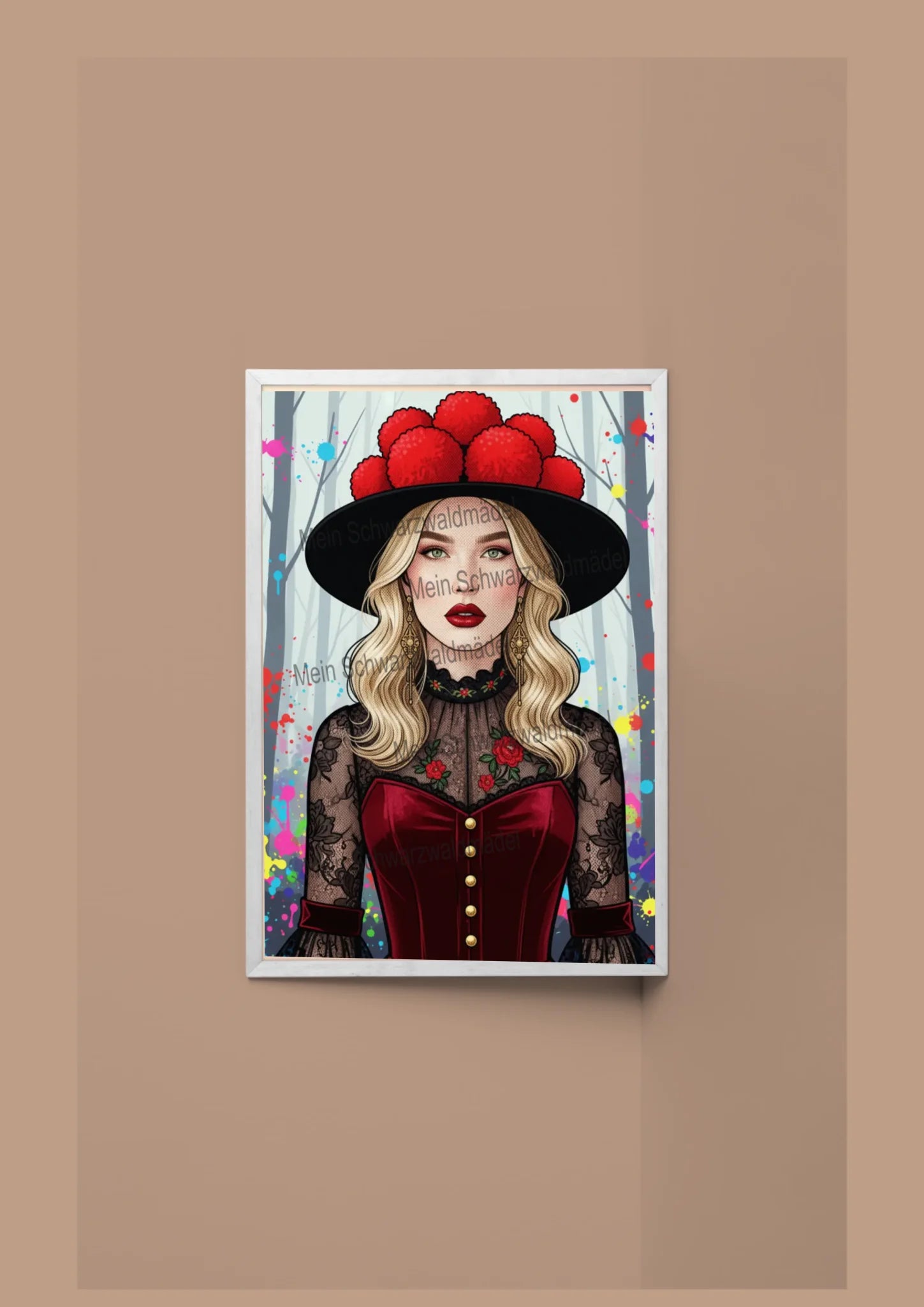 poster mit rahmen h.