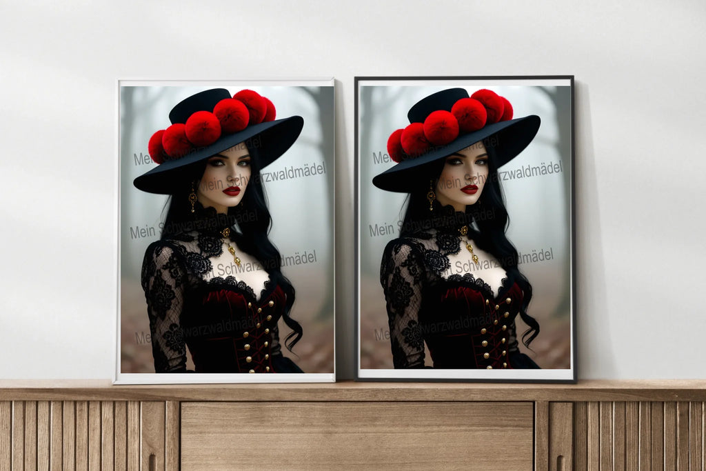 frames-mockup-wooden-sideboard-table