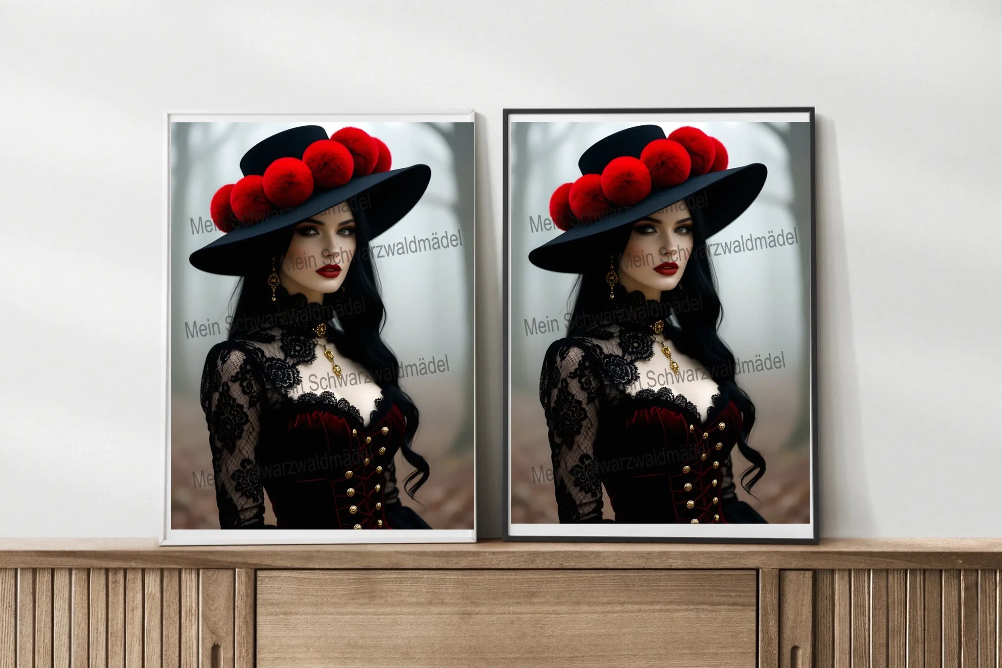 frames-mockup-wooden-sideboard-table