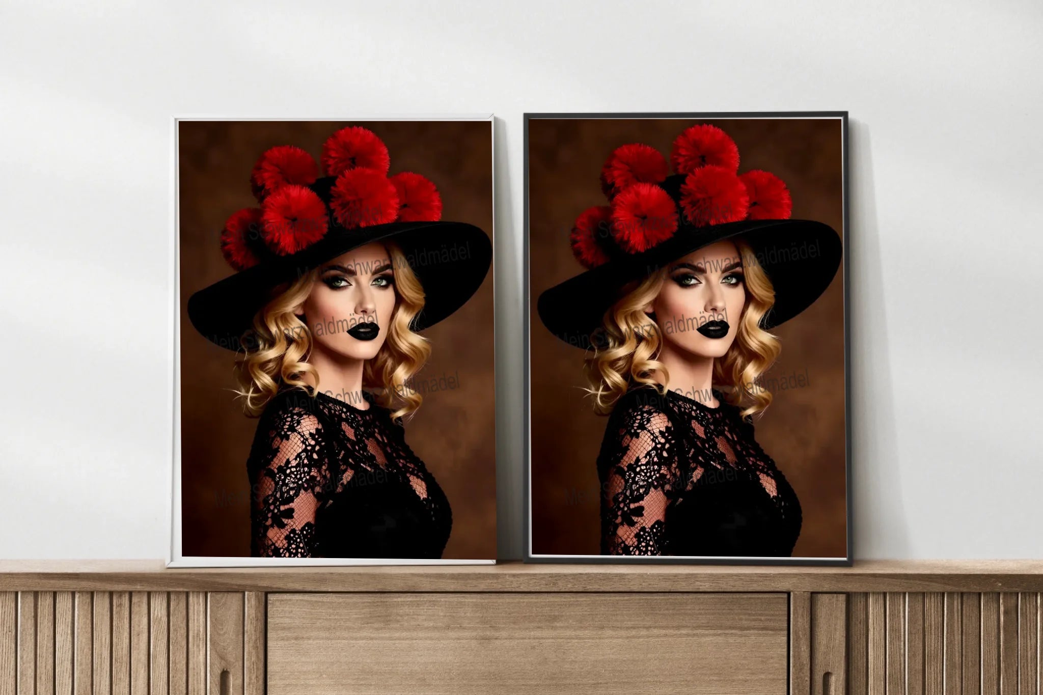 frames-mockup-wooden-sideboard-table