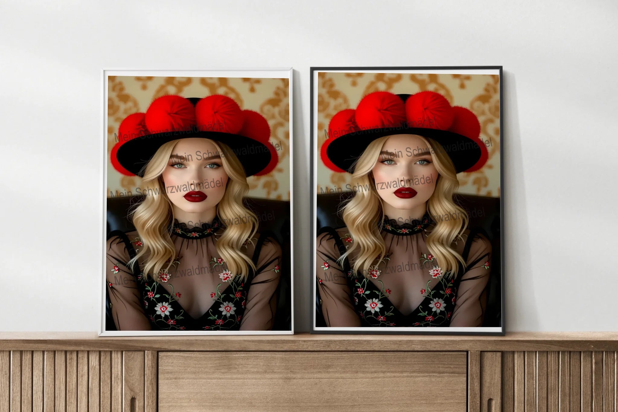 frames-mockup-wooden-sideboard-table